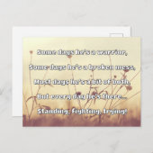 Empath強度前向き引用文勇気付けられる ポストカード (正面/裏面)