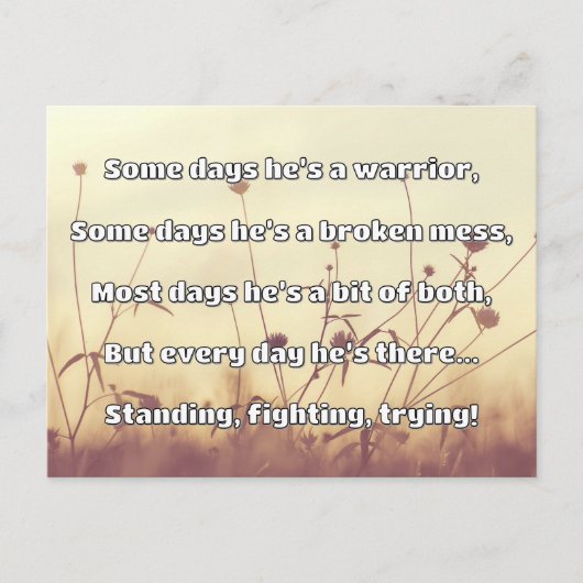 Empath強度前向き引用文勇気付けられる ポストカード (正面)