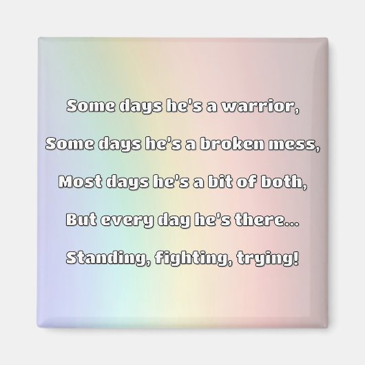 Empath強度前向き引用文勇気付けられる マグネット (正面)