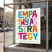 Empathy As Strategy - Typography Print | Wall Art ポスター