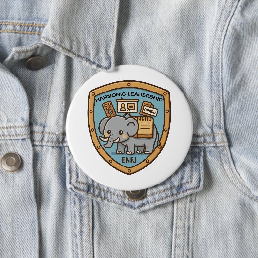 Empathy Elephant – Harmonic Leadership 缶バッジ (インサイチュ)