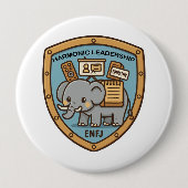 Empathy Elephant – Harmonic Leadership 缶バッジ (正面)