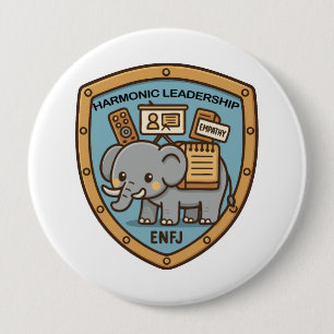 Empathy Elephant – Harmonic Leadership 缶バッジ