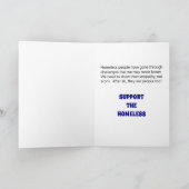 Empathy for Homeless People:  Dark Blue & Red カード (内部)