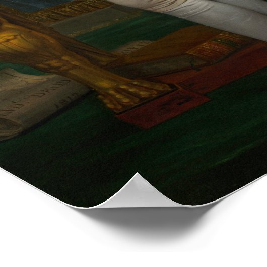 Emperor Napoleon in He勉強by David - Poster ポスター (角)