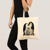 Emperor Penguin design Tote Bag トートバッグ (正面(商品))