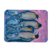 Emperor Penguins, Antarctic Birds Parents and Kids マグネット (横)