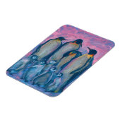 Emperor Penguins, Antarctic Birds Parents and Kids マグネット (左側)