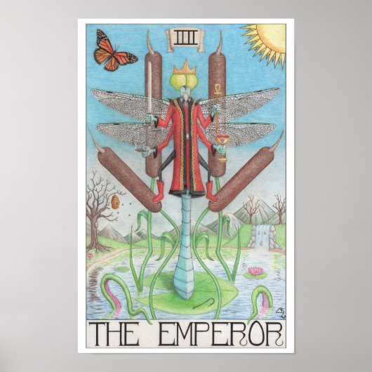 Emperor tarot card ポスター (正面)