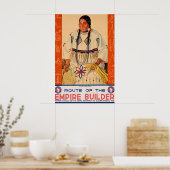 Empire Builder - Great Northern Railroad - Vintage ポスター (キッチン)