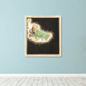 Empire of Kublai Khan 1294 ADを展示 キャンバスプリント (インサイチュ (ウッドフロア))