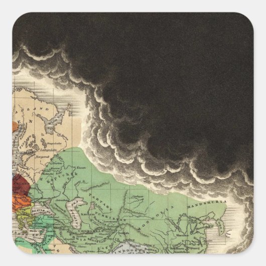 Empire of Kublai Khan 1294 ADを展示 スクエアシール (正面)