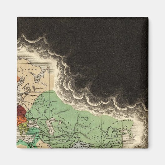 Empire of Kublai Khan 1294 ADを展示 マグネット (正面)
