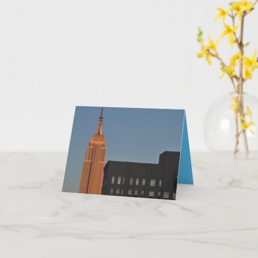 Empire State Building カード (黄色い花)