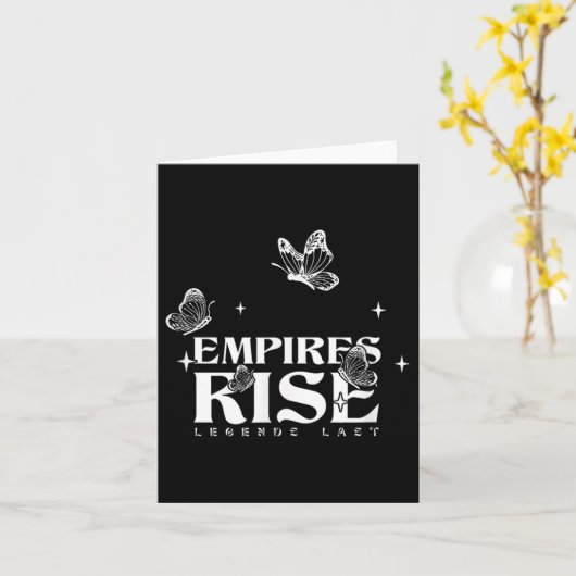 Empires Rise Legend Last 感動的 Butterfly Q カード (黄色い花)
