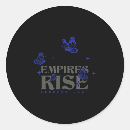 Empires Rise Legend Last 感動的 Butterfly Q ラウンドシール (正面)