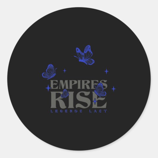 Empires Rise Legend Last Inspirational Butterfly Q ラウンドシール (正面)