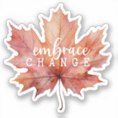 Emplease Changeメイプルリーフステッカー シール (正面)