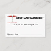 EMPLOYEANNOVATION5OFFクーポン 名刺 (正面)