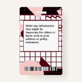 Employee Business CompanyフォトロゴIDカスタムの バッジ (裏面)