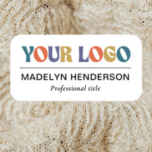 Employee Business Company Logo White Magnetic