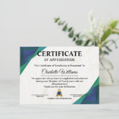 Employee Certificate of Achievement Award エンクロージャーカード (スタンド正面)