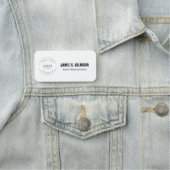 Employee Custom Business logo Magnetic 名札 (インサイチュ)