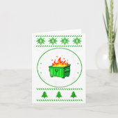 Employee Dumpster Fire Resnse Team Ugly Christmas  カード (正面)