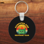 Employee Dumpster Fire Resnse Team Ugly Christmas  キーホルダー (正面)