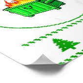 Employee Dumpster Fire Resnse Team Ugly Christmas  ポスター (角)