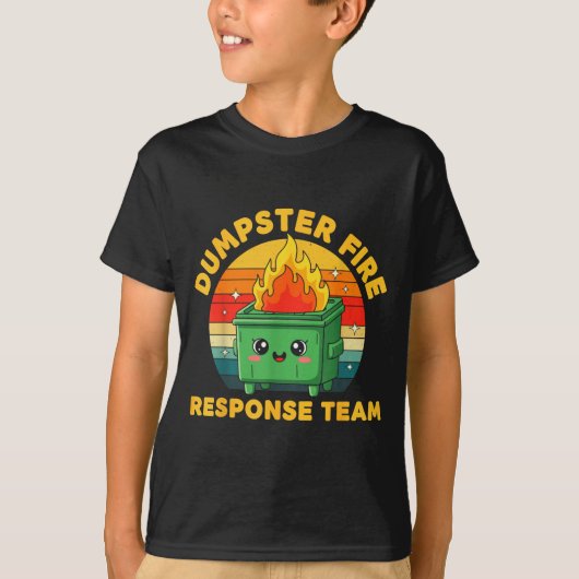 Employee Dumpster Fire Resnse Team Ugly Christmas Tシャツ (正面)