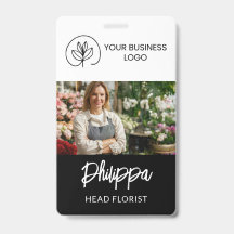 Employee ID in Black Logo & Wide Photo