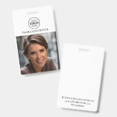 Employee ID Photo Badge バッジ (正面&裏面)