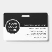 Employee ID Professional Corporate QR Code Badge バッジ (裏面)