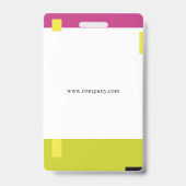 Employee ID Workers Employee Staff Member Badge 3 バッジ (Back)