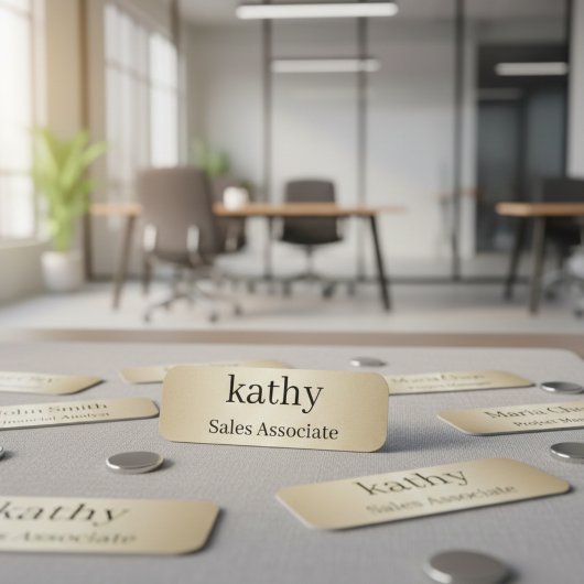 Employee Name Tag | Personalized Badge 名札