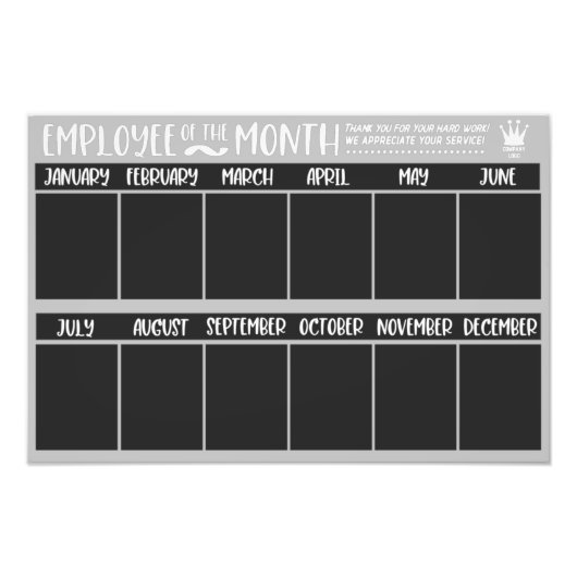 Employee of the Month Award Recognition フォトプリント (正面)