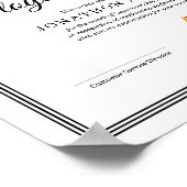 Employee of the Month Certificate ポスター (角)