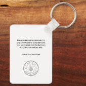 Employee of the Month Custom Business Recognition キーホルダー (裏面)