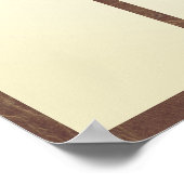 employee of the month display for 4x6 photos ポスター (角)