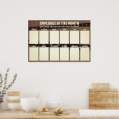 employee of the month display for 4x6 photos ポスター (キッチン)