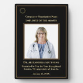 Employee Of The Month Photo Logo金ゴールド賞 フォトプラーク (正面)