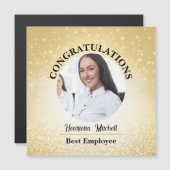 Employee of the Month Recognition Magnetic Card - マグネット招待状 (正面/裏面)