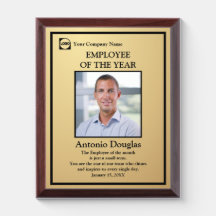 Employee of the Yearフォトシンプル金ゴールド&ブラック