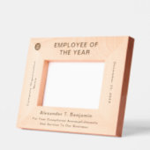 Employee Of The Year Recognition Award Wooden レーザー彫刻フレーム (左)