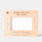 Employee Of The Year Recognition Award Wooden レーザー彫刻フレーム (正面)