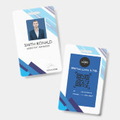 Employee Photo ID Card – Business ID Badge バッジ (Front & Back)