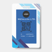 Employee Photo ID Card – Business ID Badge バッジ (Back)