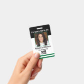 Employee Picture Badge - Dark Green バッジ (Handheld)