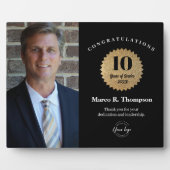 Employee Recognition 10 Year service Custom Photo フォトプラーク (正面)